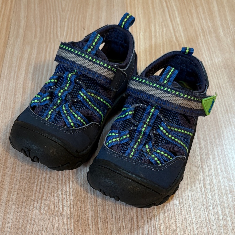 M.A.P. Slash safe shoes blue green Velcro